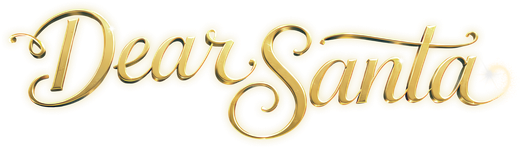 Dear Santa gold script logotype