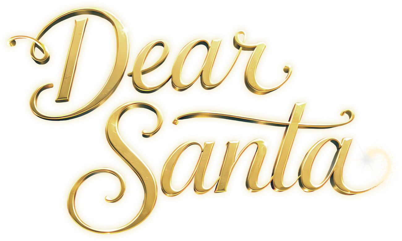 Dear Santa gold script logotype
